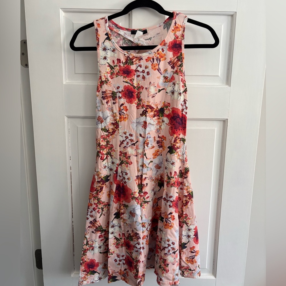 Pink floral dress